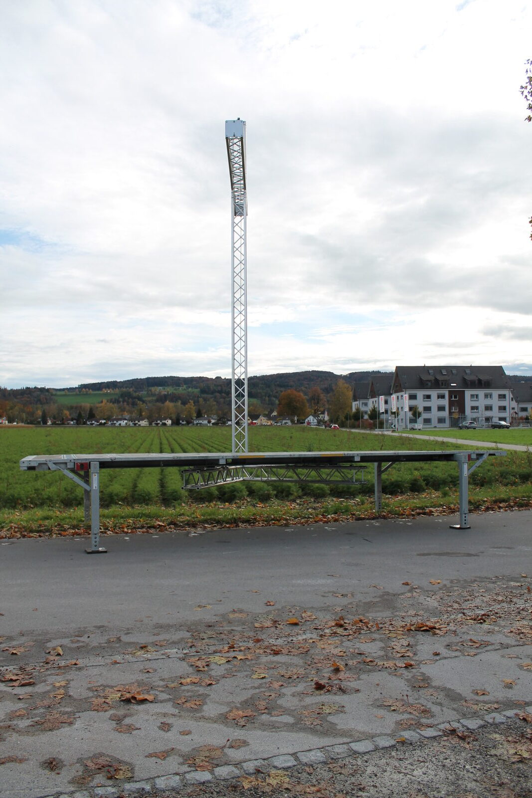 ASM Unterbau wird auf der Wechselbrücke positioniert